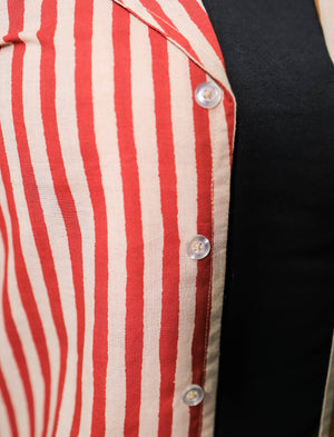 Half & Half Striped Shirt