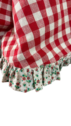 Gingham Print Cover for Mixer Grinder